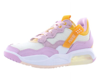 Jordan Ma2 GS Girls Shoes Size 5.5, Color: White/White/Light Arctic Pink