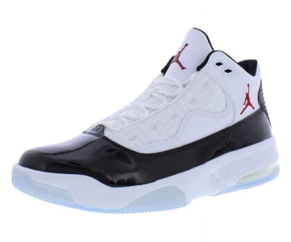 Jordan Max Aura 2 Mens Shoes Size 9.5, Color: White/Gym Red/Black