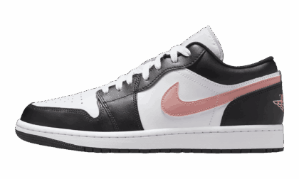 Jordan MENS Air Jordan 1 Low "Black Rust Pink" 553558 165 from Stadium Goods