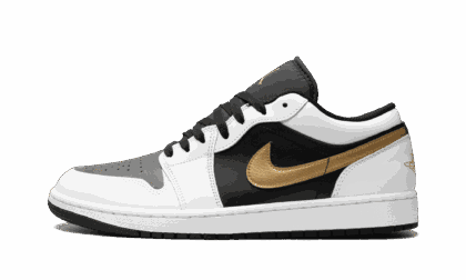 Jordan MENS Air Jordan 1 Low "Gold Swoosh" 553558 172 from Stadium Goods