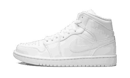 Jordan MENS Air Jordan 1 Mid "Triple White" 554724 136 from Stadium Goods