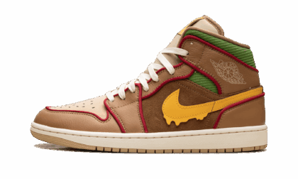 Jordan MENS Jordan 1 Mid SE "Cheeseburger" IB7403 224 IB7403 224 from Stadium Goods