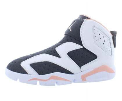 Jordan Retro 6 Little Flex Boys Shoes Size 11.5, Color: White/Black/Orange