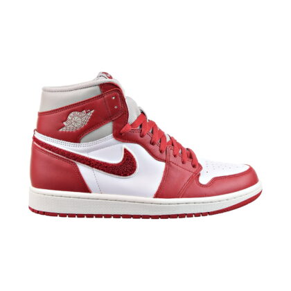 Jordan WMNS Air Jordan 1 Retro Casual & Dress Shoes, Light Iron Ore / Varsity Red - Sail