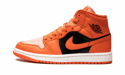Jordan WOMENS AIR JORDAN 1 MID SE Womens "Orange / Black" DM3381 600 DM3381 600 from Stadium Goods