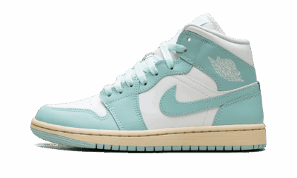 Jordan WOMENS AIR JORDAN 1 MID WMNS "LIGHT DEW" BQ6472 132 from Stadium Goods