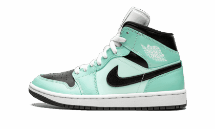 JORDAN WOMENS AIR JORDAN 1 MID Womens "Aqua Black" BQ6472 300 BQ6472 300 from Stadium Goods