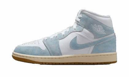 Jordan WOMENS Air Jordan 1 Mid Womens "Denim Gum" HQ2005 100 HQ2005 100 from Stadium Goods