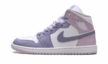 Jordan WOMENS Jordan 1 Mid Womens "Indigo Haze Doll White" BQ6472 510 BQ6472 510 from Stadium Goods