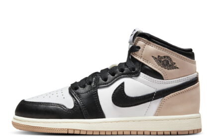 Little Kid's Jordan 1 Retro High OG "Latte" Blk MD Brwn-Wht (FD2597 021)