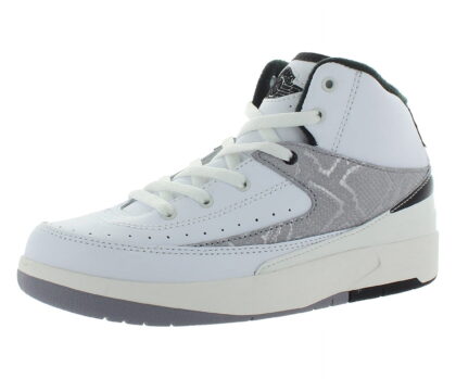 Little Kid's Jordan 2 Retro "Python" Wht/Fire Red-Blck-Sail (DQ8564 102)