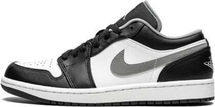 Men's Jordan 1 Low Black/Particle Grey-White (553558 040)