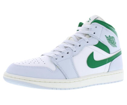 Men's Jordan 1 Mid Summit White/Pine Green (DQ8426 142)