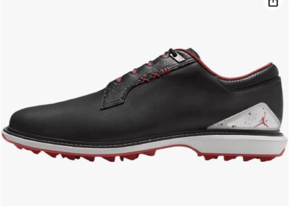 Men's Size 8 - Air Jordan ADG 5 Golf Shoes Black/Cool Grey-Red (FQ6642-003)