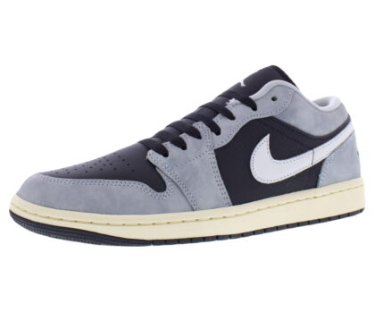 Nike Air Jordan 1 Low SE Leather Mens Shoes Size 10, Color: Light Smoke Grey/Black/Sail