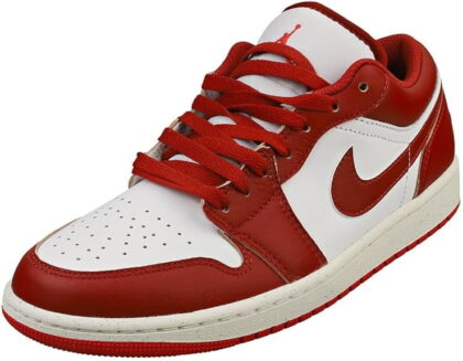 NIKE Air Jordan 1 Low SE Men's Shoes (White/Lobster/Sail/Dune Red)