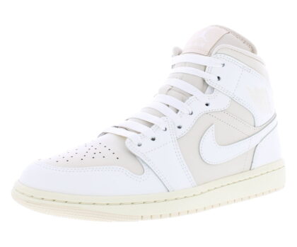 Nike Air Jordan 1 Mid Womens Shoes Size 10, Color: Legend Light Brown/Sail/Muslin