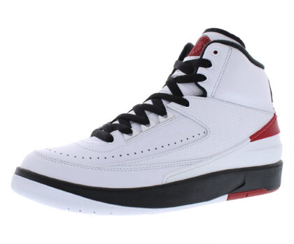 Nike Air Jordan 2 Retro Mens Shoes Size 6, Color: White/Varsity Red/Black