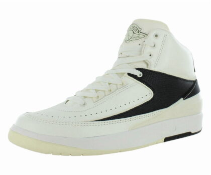 Nike Air Jordan 2 Retro Womens Shoes Size 7, Color: Sail/Coconut Milk/Black