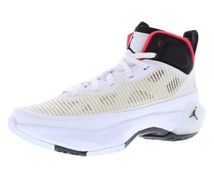 Nike Air Jordan XXXVII GS Boys Shoes Size 4, Color: White/Black/Siren Red