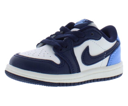 Nike Jordan 1 Retro Low OG Infant/Toddler Shoes Size 6, Color: Obsidian/University Blue/Sail