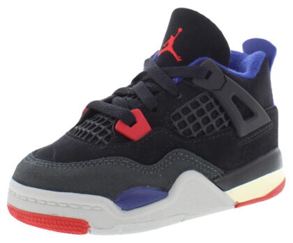 Nike Jordan 4 Retro Original Infant/Toddler Shoes Size 5, Color: Black/Fire Red/Deep Royal Blue