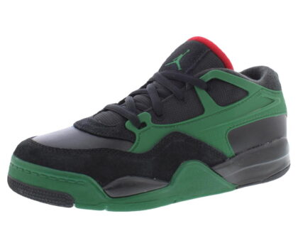 Nike Jordan 4 RM PS Boys Shoes Size 2, Color: Black/Varsity Red/Gorge Green