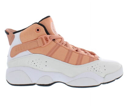 Nike Jordan 6 Rings PS Boys Shoes Size 2, Color: Light Madder Root/White/Black