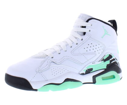 Nike Jordan MVP GS Boys Shoes Size 4, Color: White/Green Glow/Black