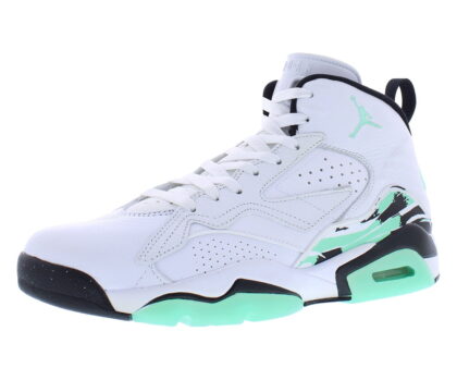 Nike Jordan MVP Leather Mens Shoes Size 8, Color: White/Green Glow/Black