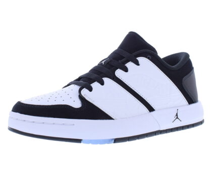 Nike Jordan NU Retro 1 Low GS Boys Shoes Size 4.5, Color: White/White/Black