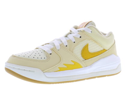 Nike Jordan Stadium 90 Leather Womens Shoes Size 7, Color: Pale Vanilla/Yellow Ochre