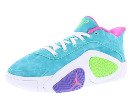 Nike Jordan Tatum 2 GS Boys Shoes Size 7, Color: Hyper Jade/Green Strike/White