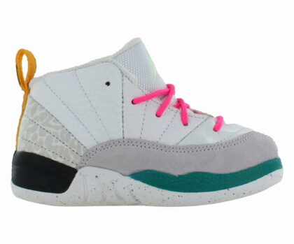 Toddler's Jordan 12 Retro White/Vapor Green-Photon Dust (850000 130)