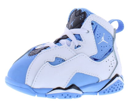 Toddler's Jordan True Flight White/University Blue-Black (343797 140)