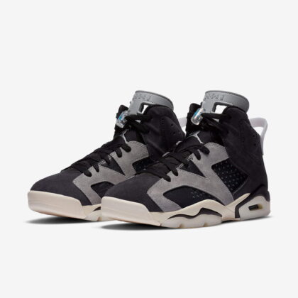 Women's Jordan 6 Retro "Tech Chrome" Bk/Chrome-Lt Smoke Gry (CK6635 001)