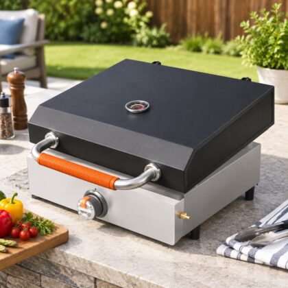 17 Inch Hinged Lid Hard Cover for Blackstone Griddles, Fits Models 1971, 1832, 1814, 1900, 1650, 1819, 2142, 1945, 1939, 1867