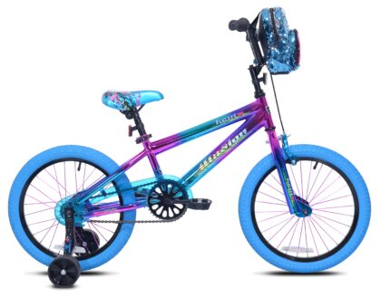18" Kent Illusion Child Bicycle, 18" Wheels, Child Ages 6-12 Years, Blue/Purple
