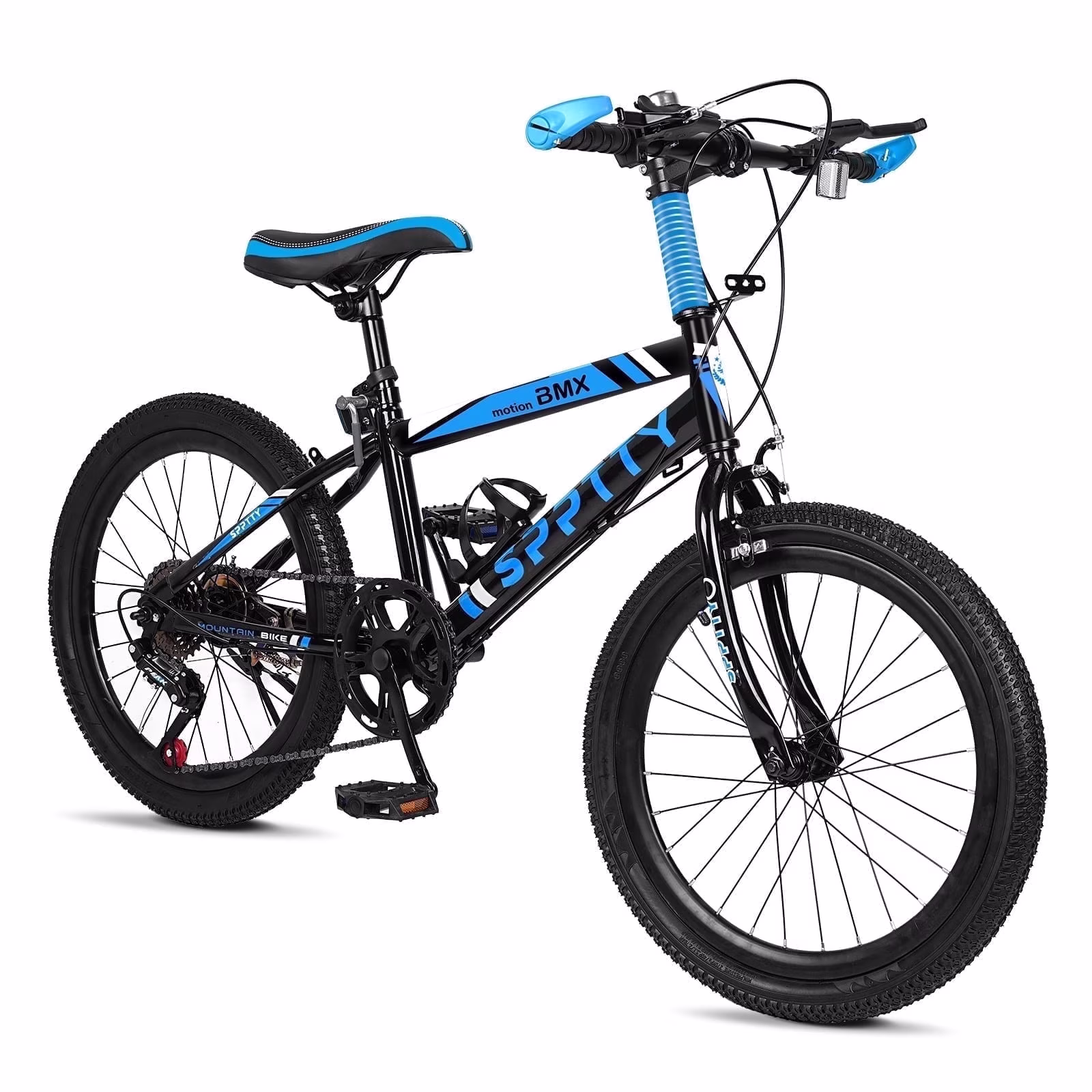 20-24 inch Bike,6-Speed Mountain Bike for Men Women Boys Girls,Comfort Saddle,Blue - Image 5