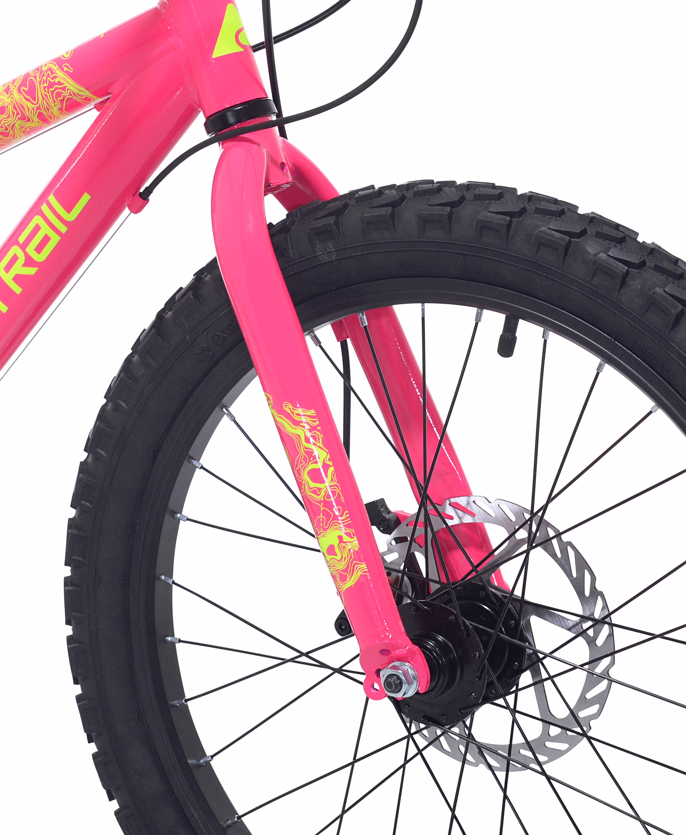 20" Ozark Trail Mountain Bike, 7 Speed, Small frame, Fits Rider 3'11"-4'4", Pink, Child/Tween/Teen, Unisex - Image 5