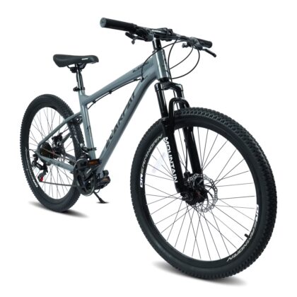 26 Inch All-Terrain Mountain Bike with Disc Brakes, 21-Speed Drivetrain, Steel Frame Front Suspension MTB for Men & Women, Trail Riding & Outdoor Cycling