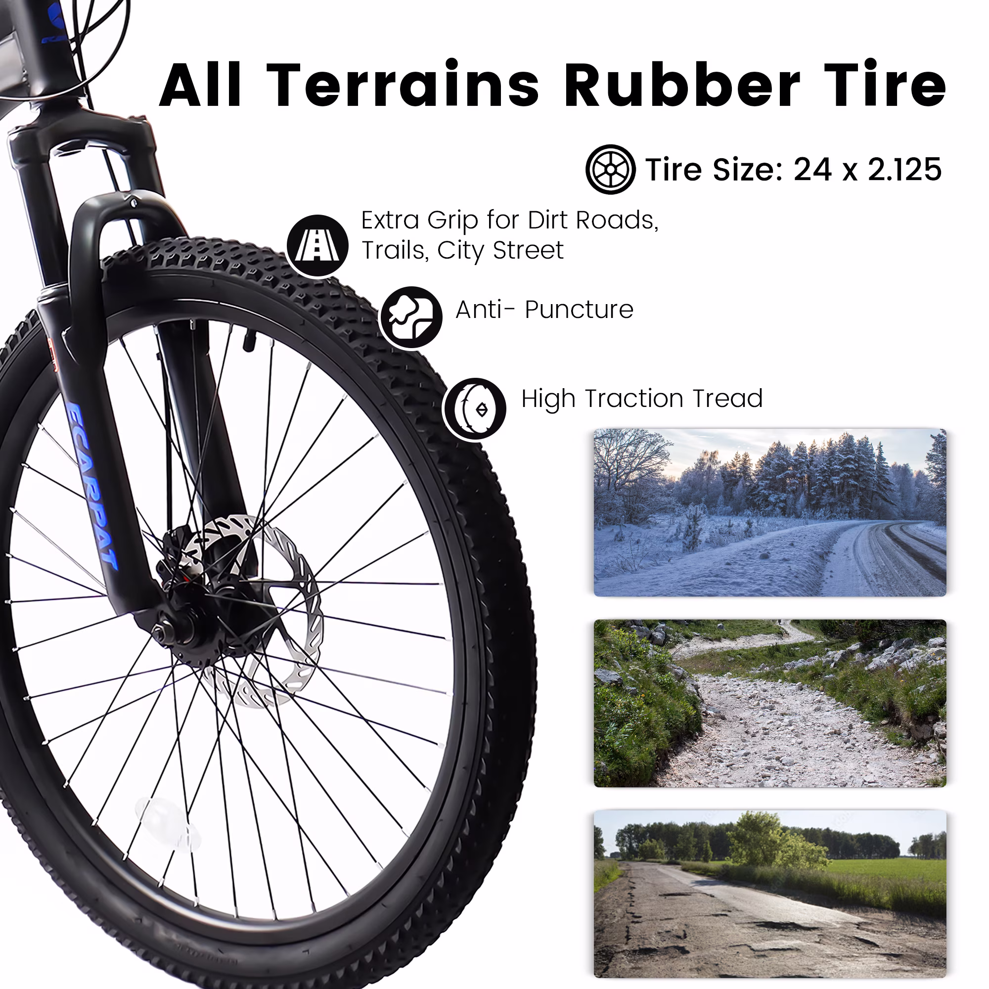 26-Inch Full Suspension Mountain Bike, 21-Speed Disc Brakes, Steel Frame, Unisex for Adults-Black - Image 3