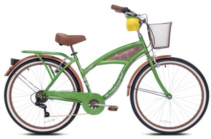 26 Inch Margaritaville Green 7 Speed Adult Cruiser Bicycle