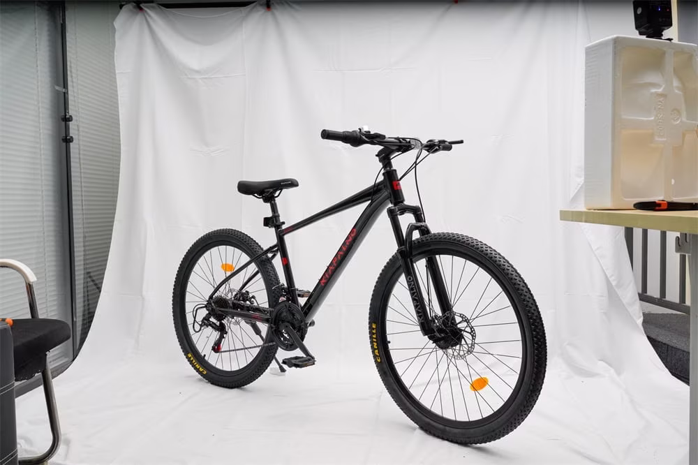 26 Inch Mountain Bike, 21 Speed Mountain Bicycle with Aluminium Alloy Frame, Dual Disc Brakes and Front Suspension, Men Commuting City Bike for Teenagers Adult, Quick Release Front Wheel, Black - Image 5