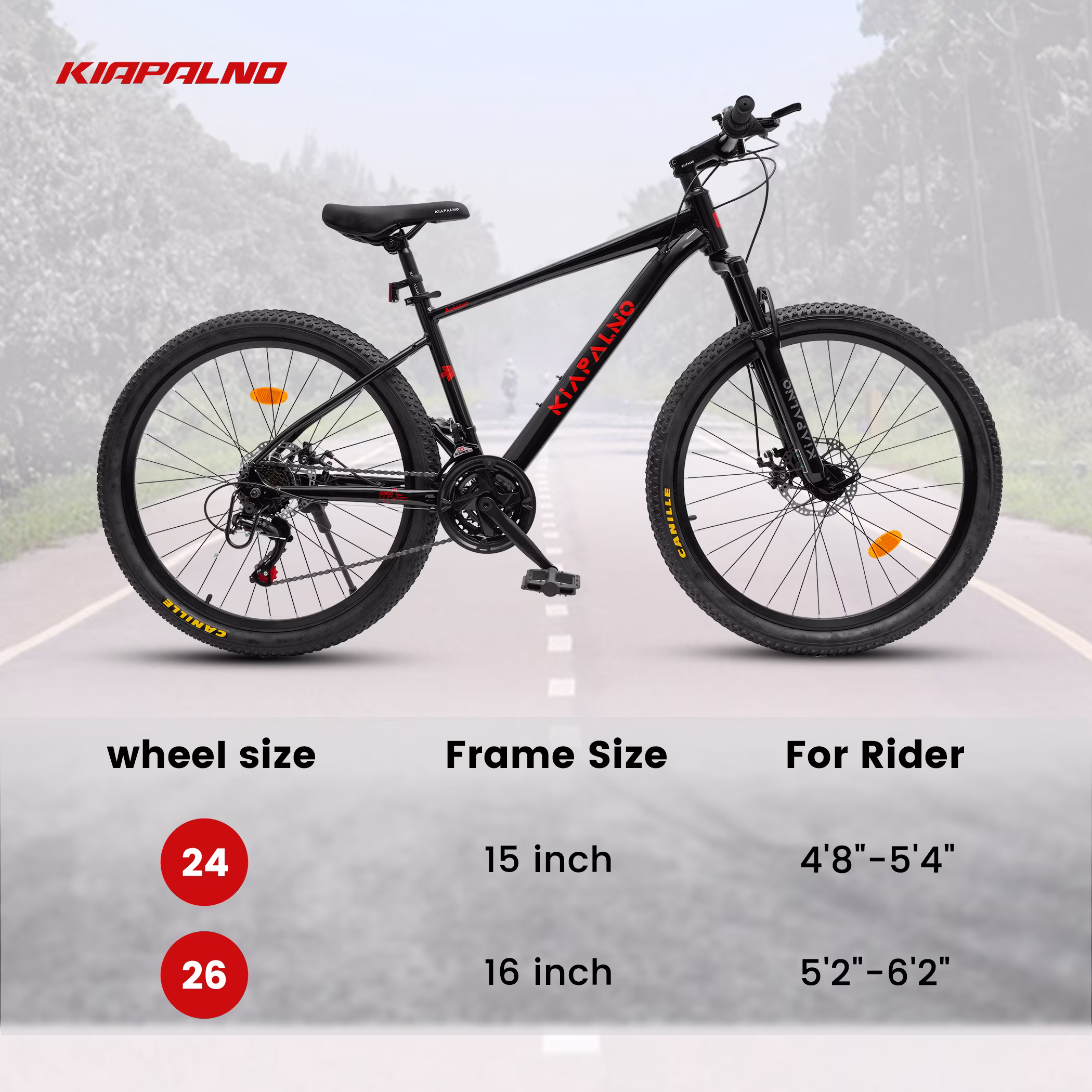 26 Inch Mountain Bike, 21 Speed Mountain Bicycle with Aluminium Alloy Frame, Dual Disc Brakes and Front Suspension, Men Commuting City Bike for Teenagers Adult, Quick Release Front Wheel, Black - Image 3