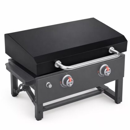 28-inch Hinged Outdoor Grill Cover for Blackstone Griddle Models 1517 1853 1605 1803 1839 1856 1924 1983 2094 2145 2137 5003