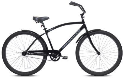 29" Kent Bicycle Men's Seachange Beach Cruiser Bicycle, Black