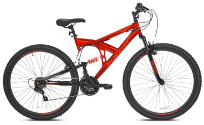 29" Kent Flexor Men's Dual Suspension Mountain Bike, Adult, Ages 13+, Red