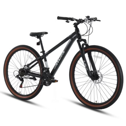 29" Wheel Mountain Bike, 21 Speed with Dual Disc Brake Mountain Bicycle, Aluminum Frame Fits Teens Womens Mens MTB Cycling Bikes