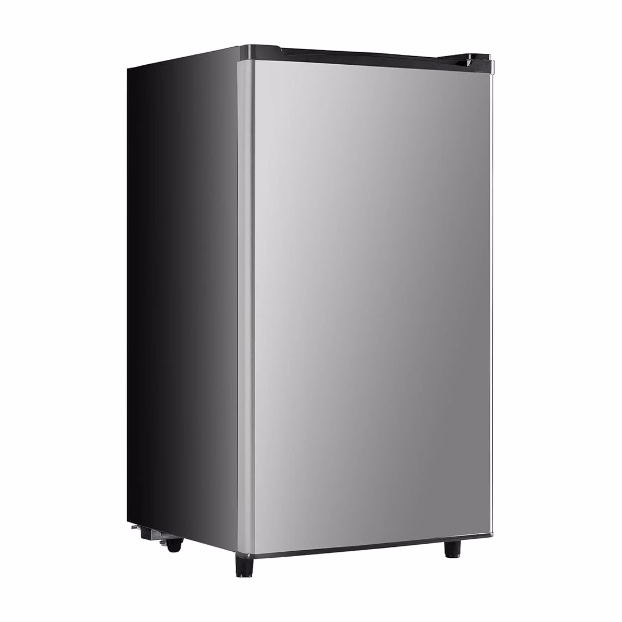 3.2 Cu.Ft Mini Fridge with Freezer Single Door Small Refrigerator with Adjustable Thermostat for Apartment,Dorm, Office, Silvery